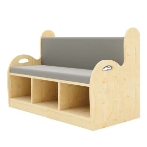 Kindergarten Furniture Sofa Chair Wooden Classroom Library Seating Storage Sofa