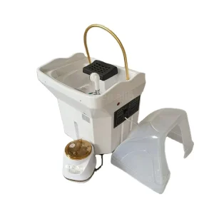 Kisen Portable 60L Water Tank Shampoo Basins Beauty Salon Washing Hair Bowl Japanese Head Spa Mobile Sink No Plumbing