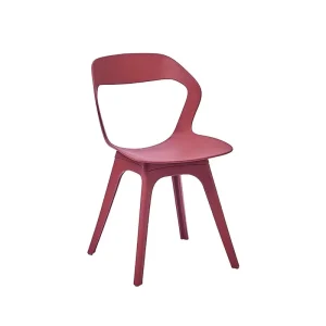 Kitchen Dining Easily Assemble Modern PP Seat Chair with Legs Mid Century Armless waiting room chairs