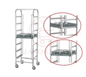Kitchen Equipment Bakery Tray Rack Trolley for Moving GN Pan Cup Frame for Restaurant Hotel Service