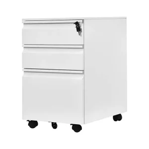 Knock Down A4 File Metal Filing Office Storage Cabinet Mobile Moving Pedestal Cabinet for Sale