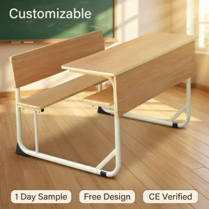 Knock down School Furniture Set Student Desk and Chair for Large scale African Projects