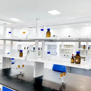 L Shape Laboratory Corner Bench Configuration Space Optimized Access Angle Mount Cabinets for Lab