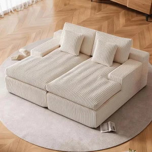 L Shape Vacuum Multi purpose Compression Sofa Memory Foam Boneless Couch Compressed Sofa Sectional Boxed Sofas for Living Room