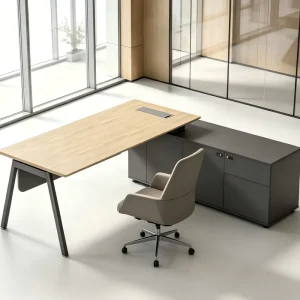 L Shaped Office Workstation Desk Modern Modular Corner Table with Custom Design for Commercial Office