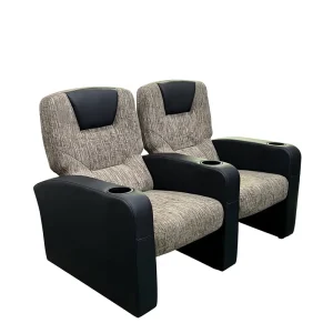 LEADCOM LS 823 Leather Modern Luxury VIP Cinema Glider Chair with Swing Back Design for Theater Furniture