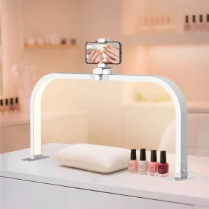 LED Half Moon Manicure Lamp Nail Art Repair Desk Light Salon Table Nail Lamp Technical Lighting Equipment for Nail Workshop