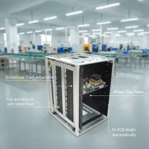 LN C807 ESD SMT Loading Rack Anti Static PCB Storage Rack Adjustable for Electronics Manufacturing CE ROHS