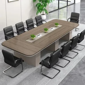 LR CT 064 Contemporary Customizable Premium Wooden Conference Table Nordic Style Heavy Duty Boardroom Table for Meeting Room