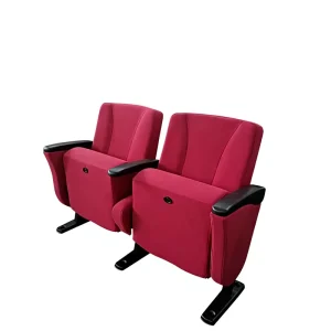 LS 10601 Fabric Theater Furniture Seating Chair Foldable Modern Design for School Lecture Hall Church Commercial Auditorium Use