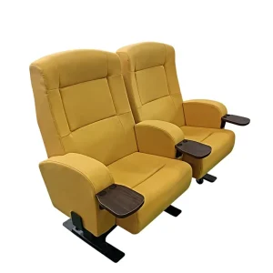 LS 15602 Modern Fabric Ergonomic Fixed Back Commercial Cinema Seat Theater Furniture