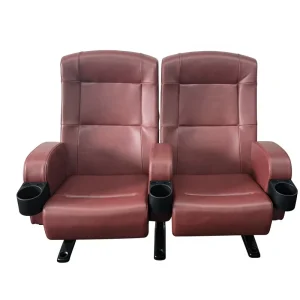 LS 15602 Modern Fabric Ergonomic Fixed Back Commercial Cinema Seat Theater Furniture