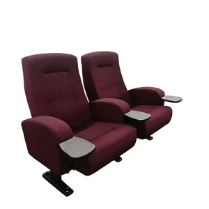 LS 15602 Modern Fabric Ergonomic Fixed Back Commercial Cinema Seat Theater Furniture