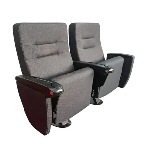 LS 18601 Modern Fabric Steel Theater Furniture School Auditorium Lecture Hall Foldable Chair Seat