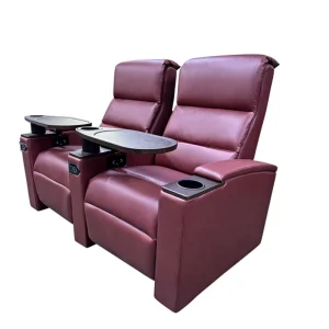 LS 808 Genuine Leather Luxury VIP Theater Cinema Chair Sofa Recliner with Micro Zero Gravity Design