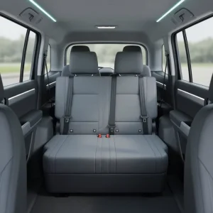 LXRV Economic Practical Leather Luxury RV MPV Universal Convertible Folding Seat Bed Customizable Color Width Camper Van