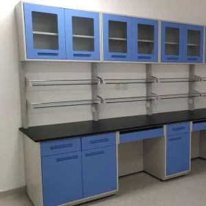 Lab Bench with Heat resistant Anti corrosion Ceramic Countertop Full Steel Frame Experimental Bench for Chemistry Laboratory