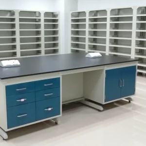 Lab Benches & Furniture Knocked Down Lab Work Table School Lab Furniture Steel Lab Workbench Iron