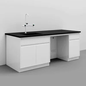 Lab Furniture Epoxy Resin Surface Worktop Cold rolled Steel Workbench Student Experiment Table for School