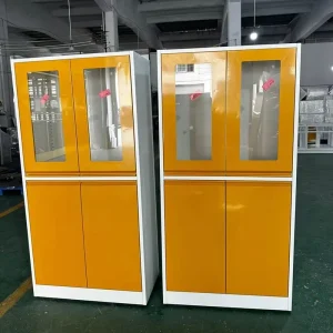 Lab Furniture Medical Equipment Customized Yellow Green Color Steel Laboratory Chemical Reagent Storage Cabinet