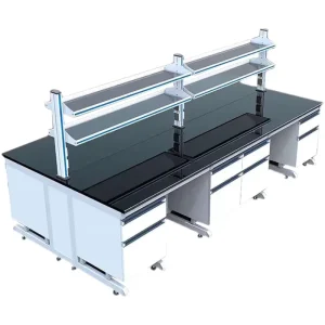 Lab Table School Physics Lab Equipment Set Anti-corrosion Steel and Wood Laboratory Bench for Hospital