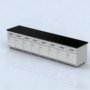 Laboratory Bench Modular Lab Workbench Steel Furniture Storage Cabinets Contemporary Design Hospital School Use Chemical