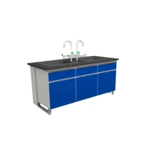 Laboratory Bench Work Table Used in School Galvanized Steel Heavy Duty Mobile Biology Lab Furniture