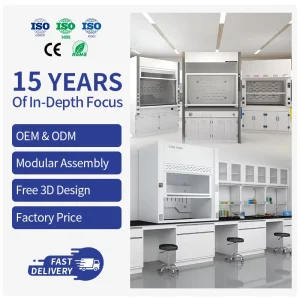 Laboratory Desktop Ducted Fume Hood Multifunctional Acid Resistant for University Pharma Industrial Lab Application