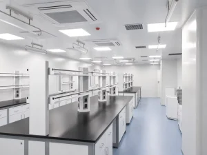 Laboratory Furniture All Steel Chemical Resistant Lab Bench with Under Cabinets