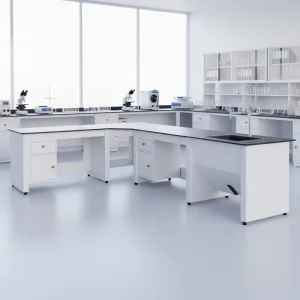 Laboratory Furniture All Steel Corrosion Resistant Acid Alkali resistant Laboratory Island Bench Workbench with Drawers