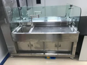 Laboratory Furniture Heavy-Duty Stainless Steel Working Table Chemical Lab Workbench with Sink for Laboratory