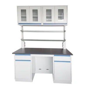 Laboratory Furniture School Modern Commercial Customized Laboratory Steel Work Bench Lab Furniture with Hanging Cabinet
