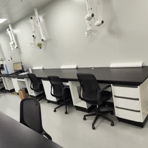 Laboratory Microbiology Furniture Lab Bench with Mobile Cabinets Chemistry School Lab Tables University Benches and Desk