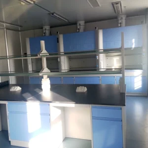 Laboratory Wall Bench and Laboratory Side Bench for Clean Room PCR Work Station Lab Table Bench