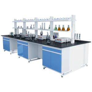 Laboratory Workbench Customizable All-Steel Modern Laboratory Bench Operating Table Steel Side Bench Solid Physio-Chemical Board