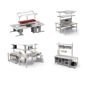 Laboratory Workstation Furniture ESD Electronic Antistatic Stainless Steel Commercial Workbench Cell Phone Repair Workstation