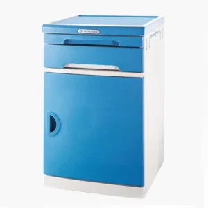 Large ABS Plastic Mobile Hospital Bedside Storage Cabinet Clinic Furniture