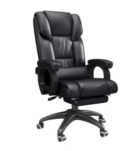 Large Angle Adjustable Liftble Office Chair Massageable Leather Boss Chair