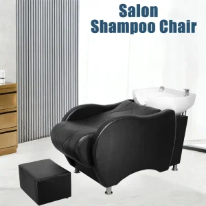 Large Basin Semi Reclining Flushing Shampoo Bed Dedicated Shampoo Massage Bed