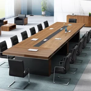 Large Contemporary Solid Wood Modular 12 person Conference Table for Office Meeting Rooms Home Offices and Hotels