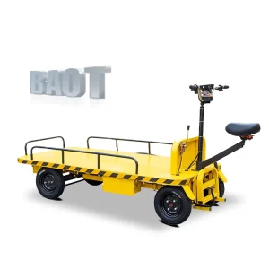 Large Load Capacity 800kg Warehouse Truck Restaurant Retail Electric Trolley Carry Wagon with 4 Wheels