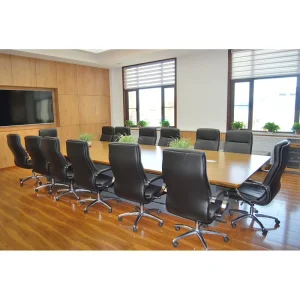 Large Modern Factory Direct Price Green Material Boardroom Customized Solid Wood Veneer E-0 Certified 6-Year