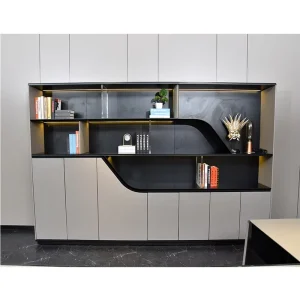 Large Modern Luxury Design Commercial File Bookshelf Office Furniture Storage Cabinet Office Bookcase
