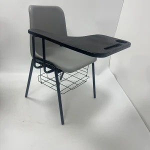 Large Modern Training Ergonomic Commercial Grade Desk Chair Integrated Table Storage Basket Book Rack PP Home Office Outdoor