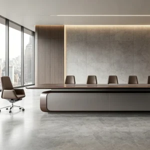 Large Modular Conference Table System Custom Meeting Table for Office Projects