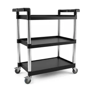 Large Multifunctional Dining Car Three layer Plastic Serving Trolley Commercial Food Service Catering Equipment