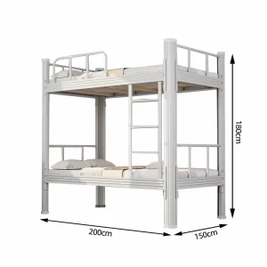 Large Quantity Stock Stainless Steel Dorm Bunk Bed Safety Guardrail Adjustable Modular Design for Living Room Bedroom Factory