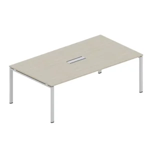 Large Rectangular Modern Commercial Wooden Extendable Conference Table for Office and School Use