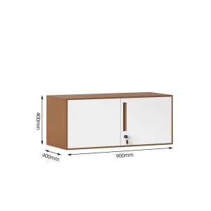 Large Storage Capacity Metal Filing Cabinet with Multi Tier Shelves for Efficient File and Book Organization