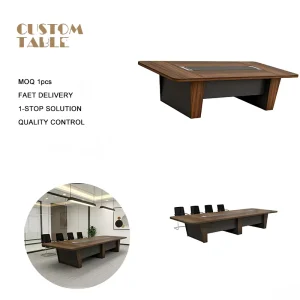 Large Work Surface Tables Office Meeting Desk Wood Conference Table for School and Office Furniture Foldable Meeting Table